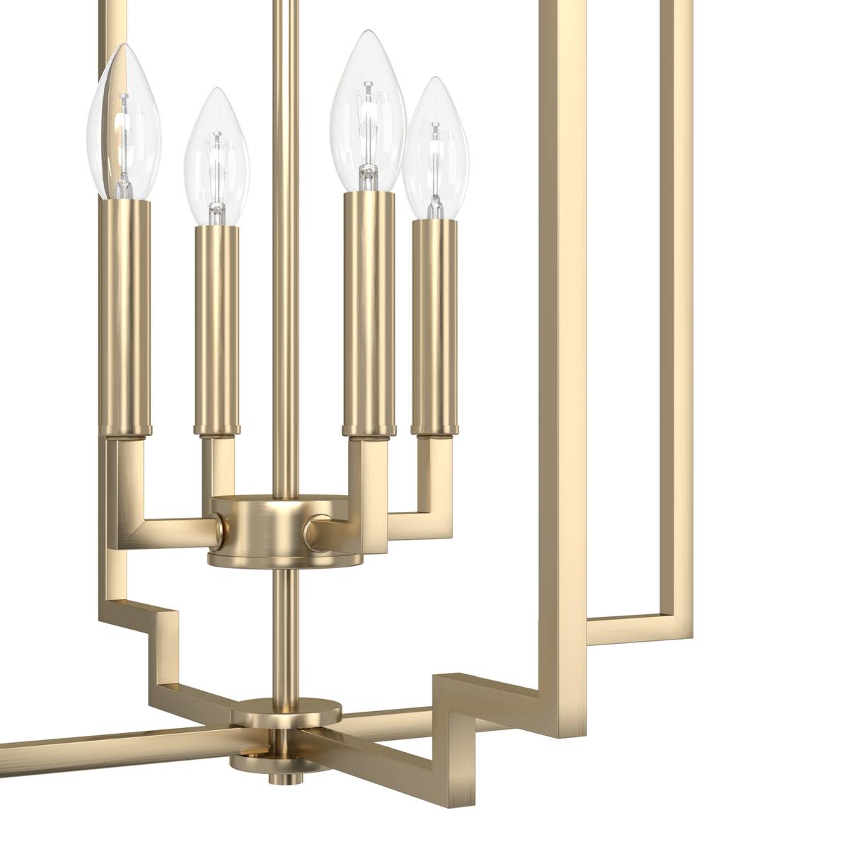 Zoanne 18.5-inch 4-light Alturas Gold Lantern Pendant