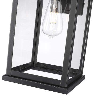 8.5'' Bowton II Powder Coated Black 1 Light Wall Sconce