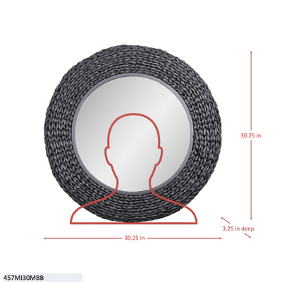 Athena 30-in Round Wall Mirror