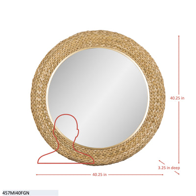 Athena 40-in Round Wall Mirror