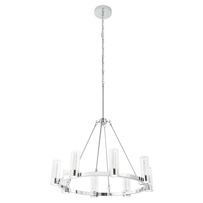 Victory 8 Light Chandelier | Chrome