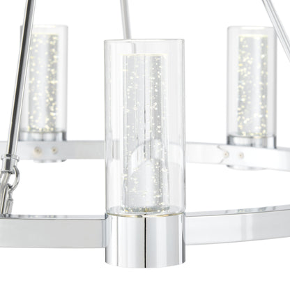 Victory 8 Light Chandelier | Chrome