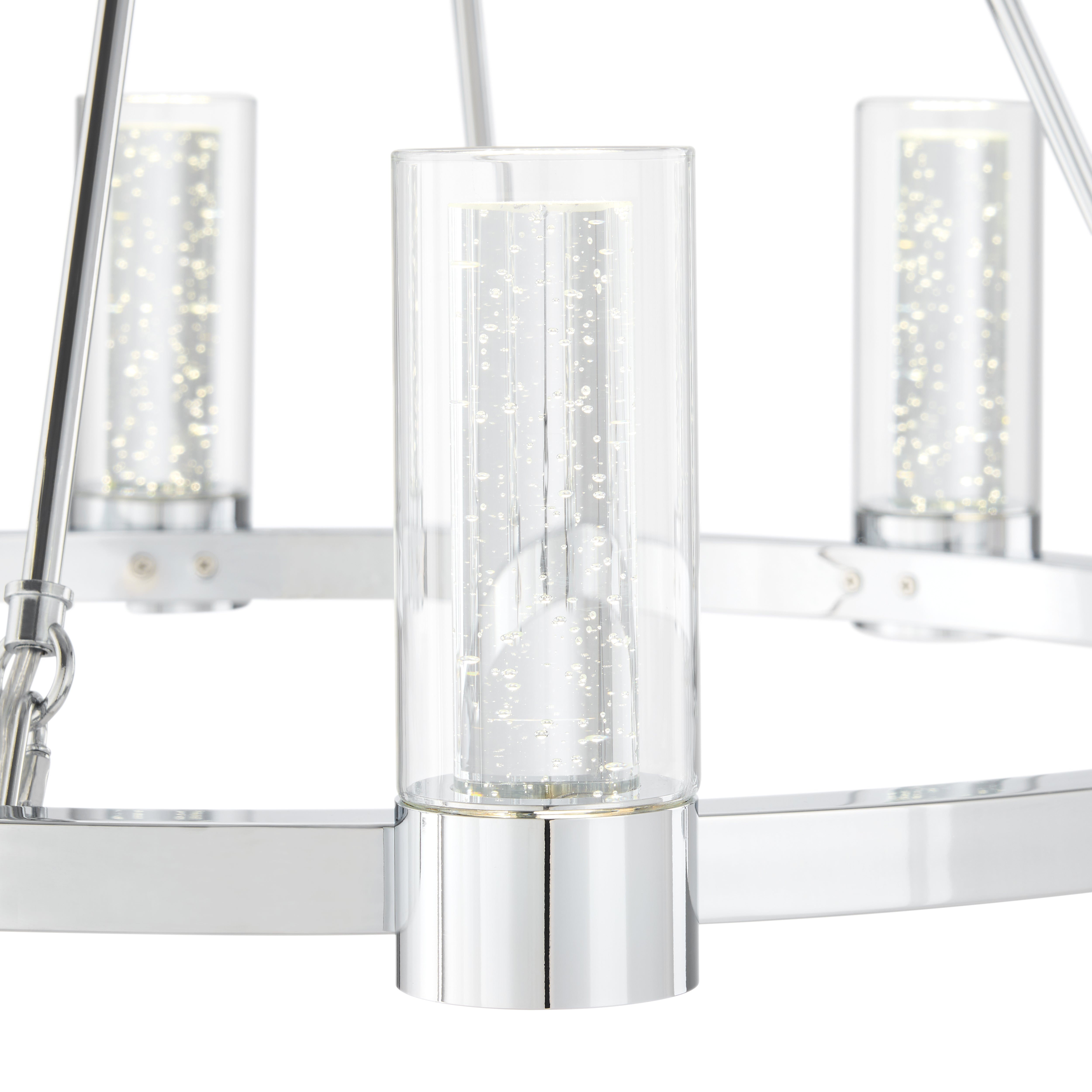 Victory 8 Light Chandelier | Chrome
