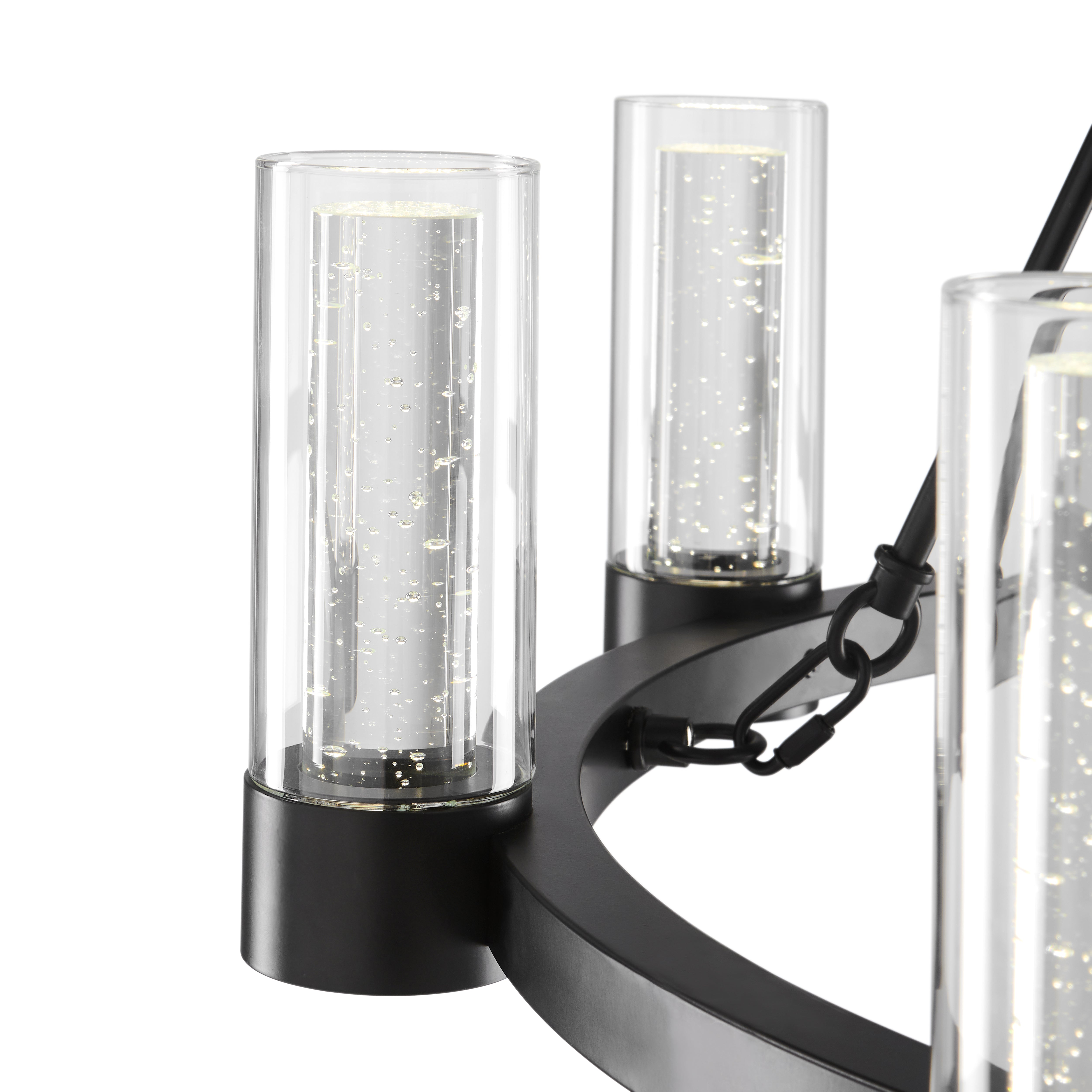Victory 8 Light Chandelier | Matte Black