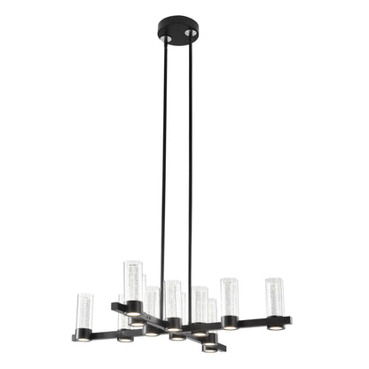 Victory 12 Light Chandelier | Matte Black