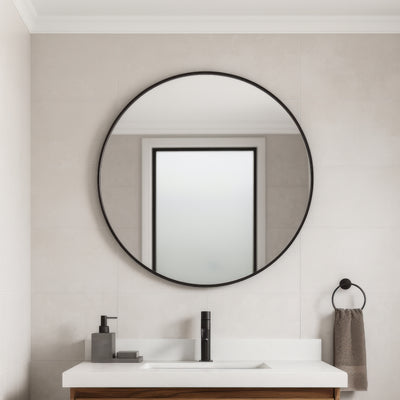 Tablet 30-in Round Wall Mirror
