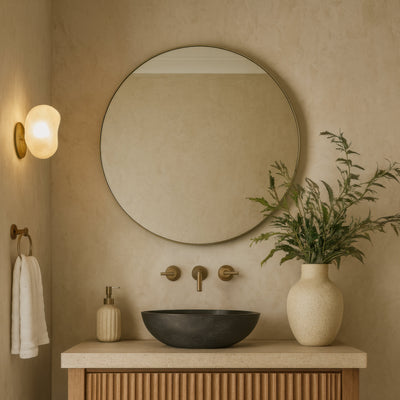Tablet 30-in Round Wall Mirror
