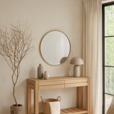 Tablet 30-in Round Wall Mirror