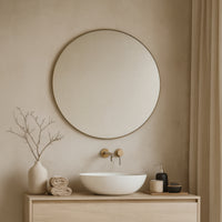 Tablet 40-in Round Wall Mirror