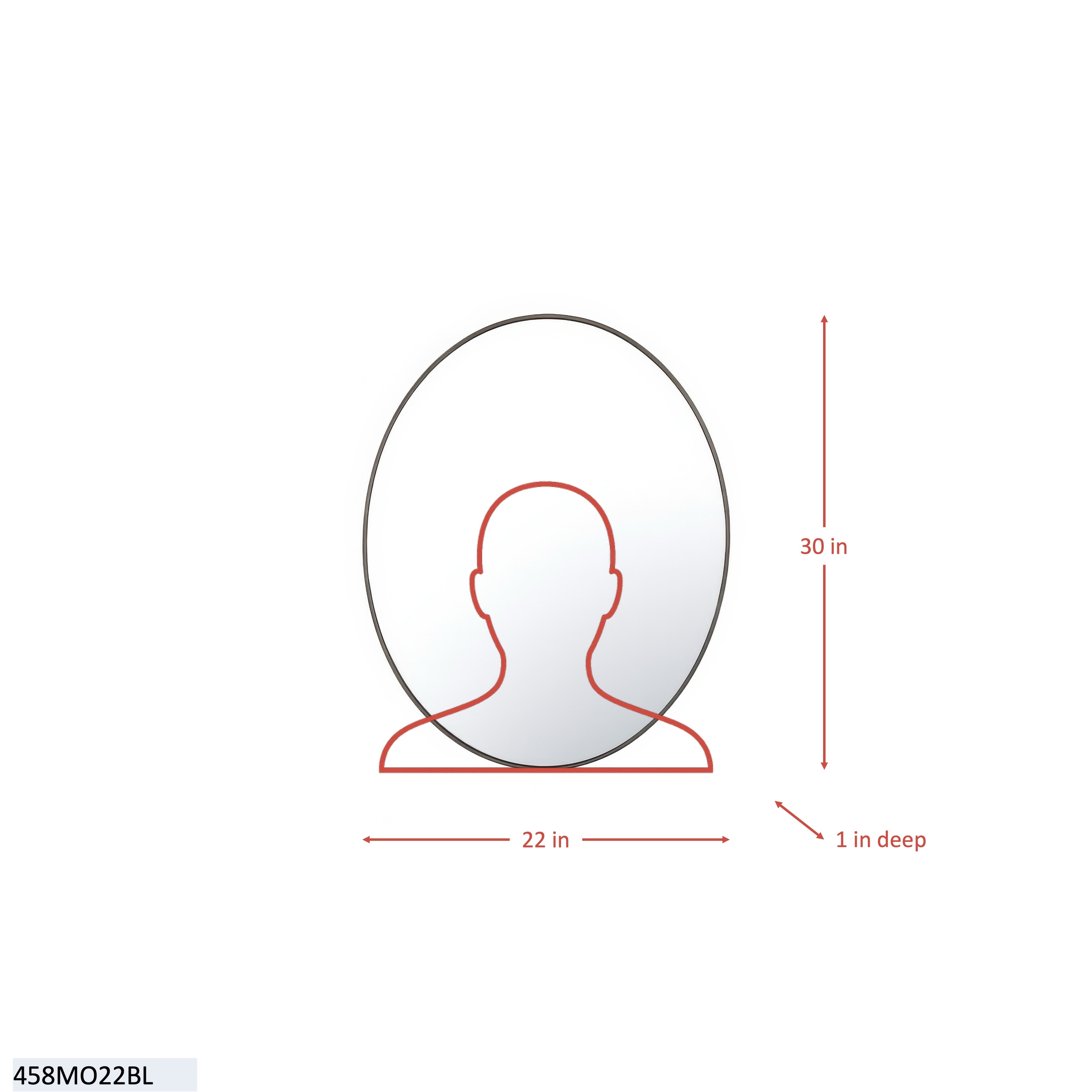 Tablet 22 x 30 Oval Mirror