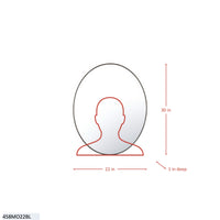 Tablet 22 x 30 Oval Mirror