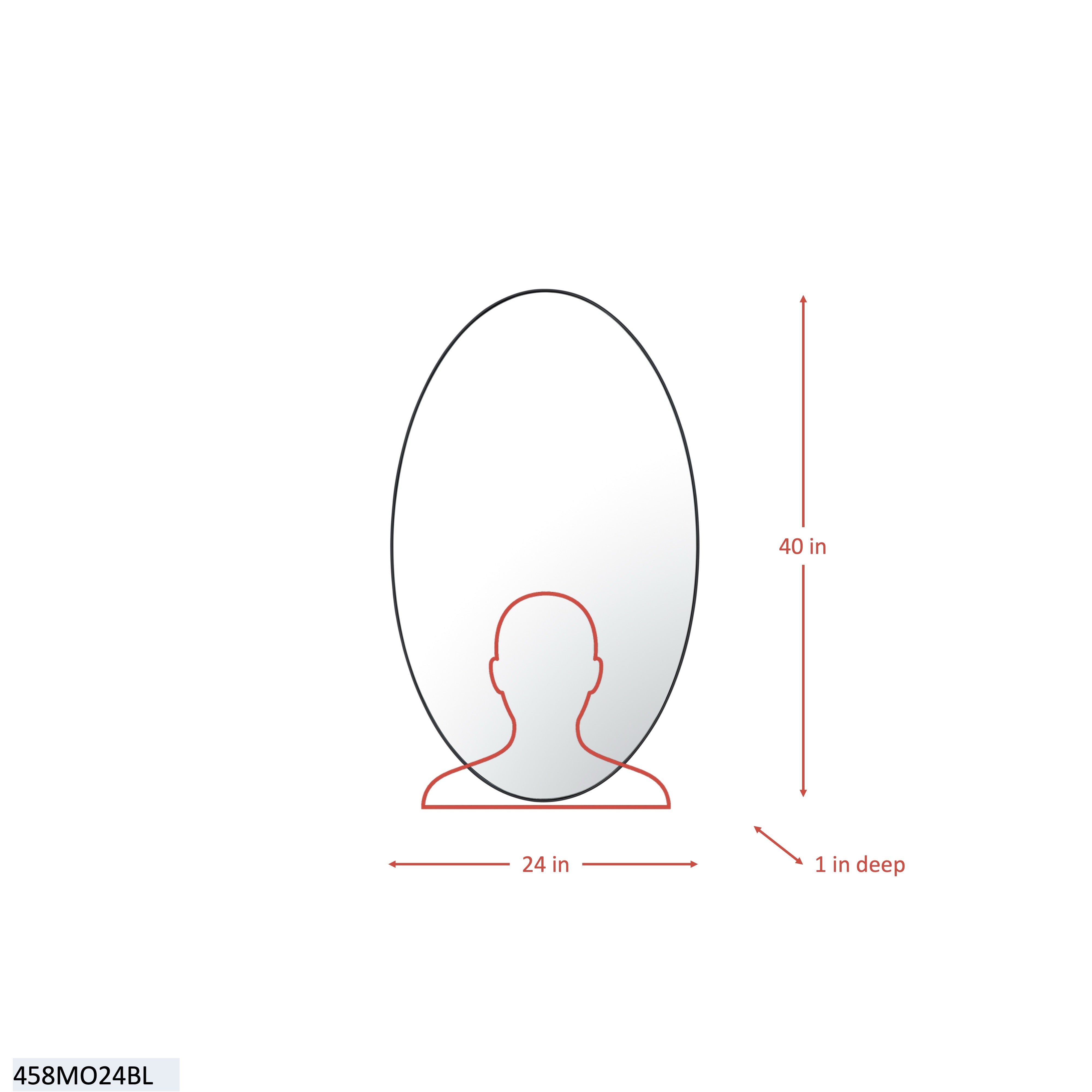 Tablet 24 x 40 Oval Mirror
