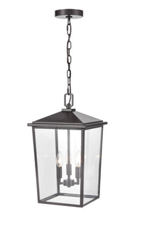 19.75'' Fetterton Powder Coated Bronze 3 Light Hanging Lantern