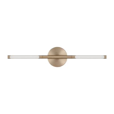 Overture 24-inch 2-light Champagne Gold 5CCT LED Vanity Light