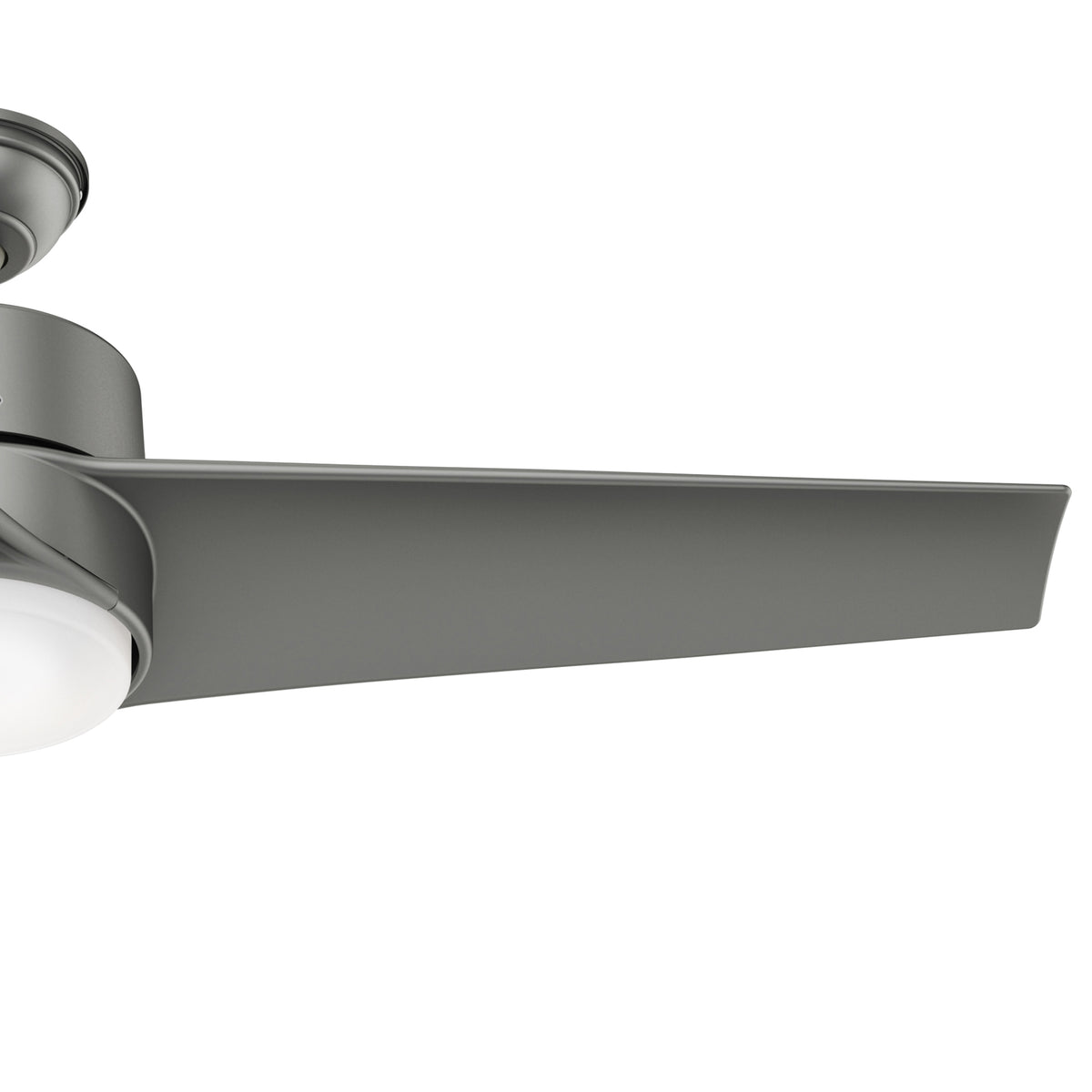 54 inch Havoc Matte Silver WeatherMax Indoor / Outdoor Ceiling Fan with LED Light Kit and Wall Control