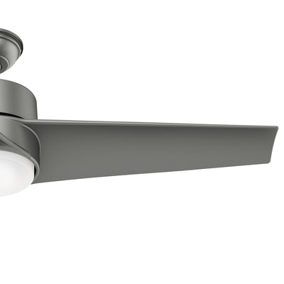 54 inch Havoc Matte Silver WeatherMax Indoor / Outdoor Ceiling Fan with LED Light Kit and Wall Control