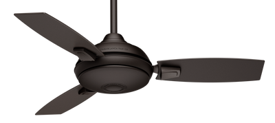 Casablanca 44 inch Verse Maiden Bronze Damp Rated Ceiling Fan with LED Light Kit and Handheld Remote