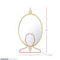 Propaganda 22x41 Oval Wall Mirror