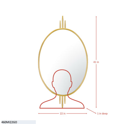 Propaganda 22x41 Oval Wall Mirror