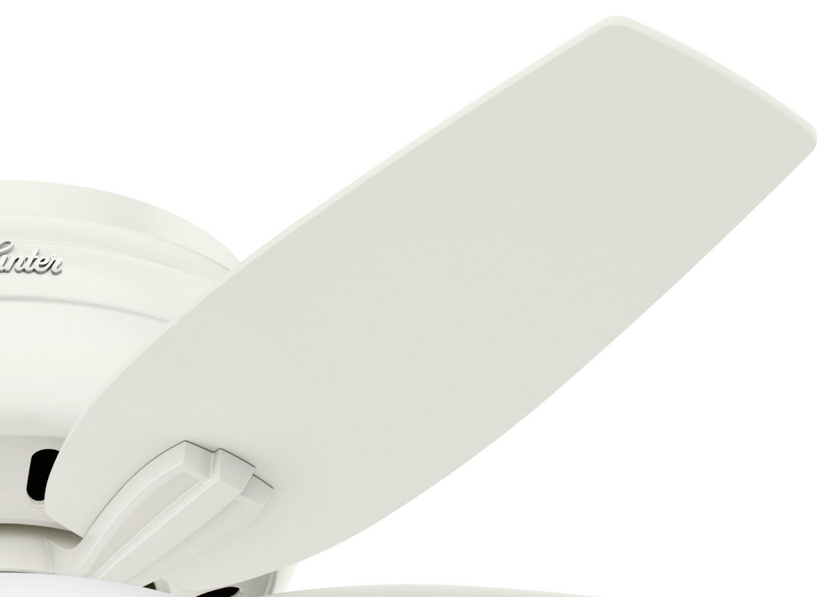 42 inch Newsome Fresh White Low Profile Ceiling Fan with LED Light Kit and Pull Chain