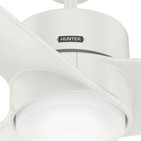 54 inch Havoc Fresh White WeatherMax Indoor / Outdoor Ceiling Fan with LED Light Kit and Wall Control
