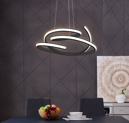 Oslo LED Adjustable Chandelier | Black
