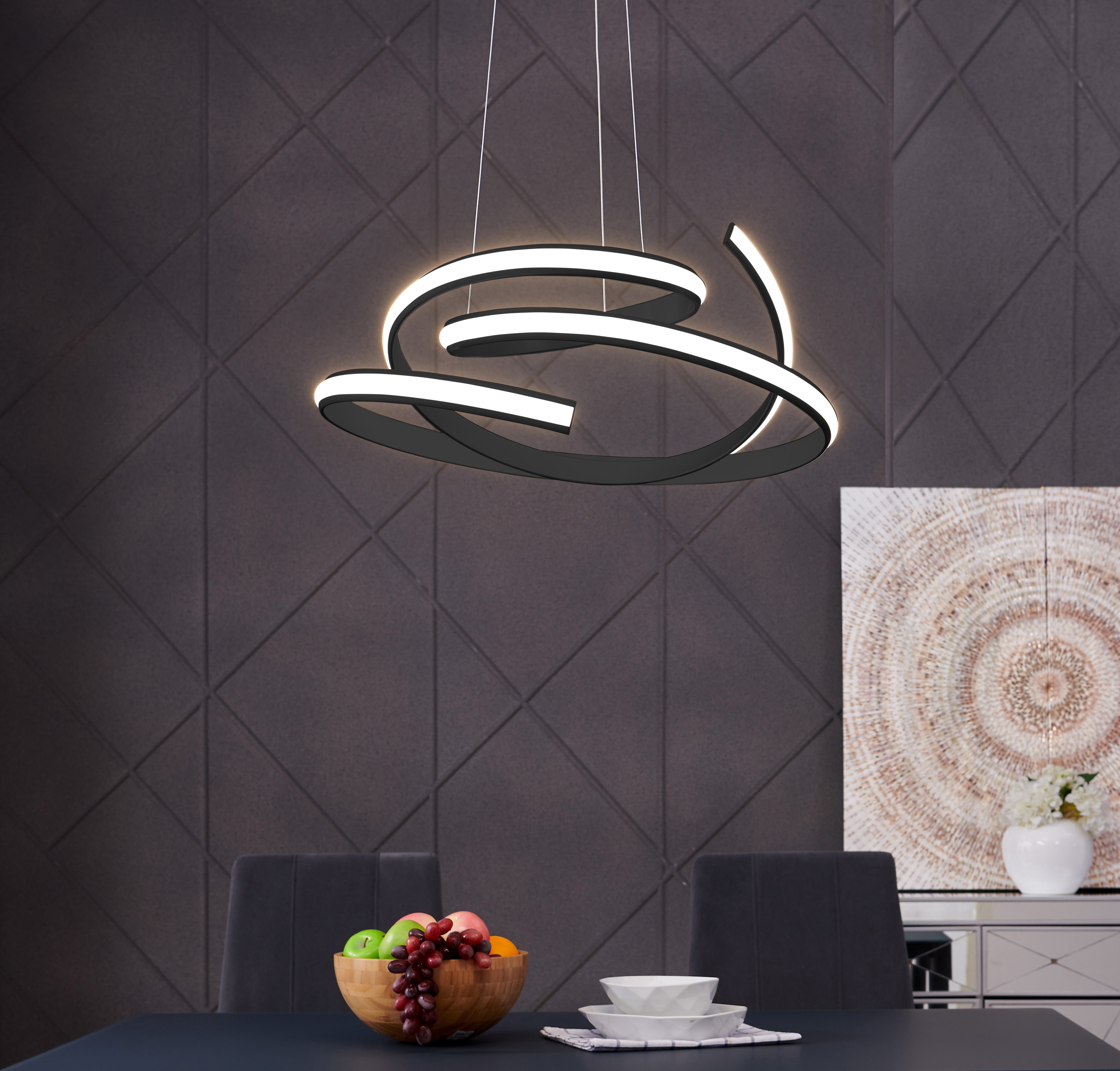 Oslo LED Adjustable Chandelier | Black