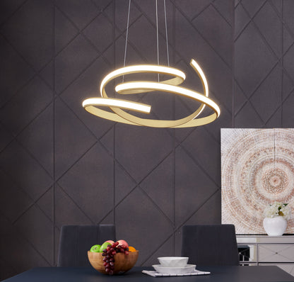 Oslo LED Adjustable Chandelier | Gold