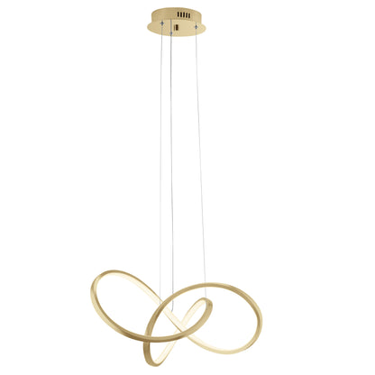 Knotted LED Dimmable Chandelier | Sandy Gold