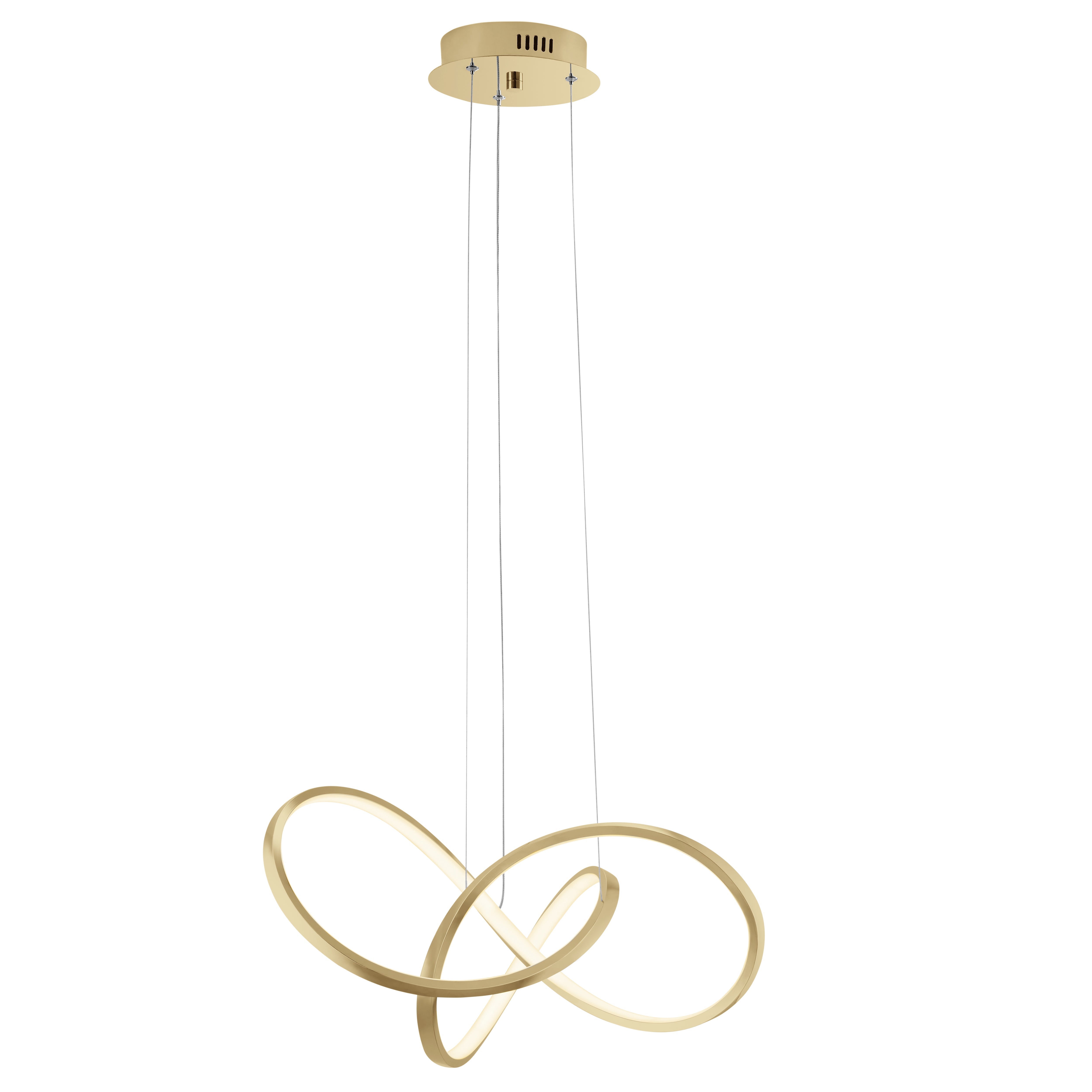 Knotted LED Dimmable Chandelier | Sandy Gold