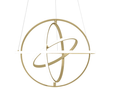 Oxford LED Adjustable Chandelier | Sandy Gold