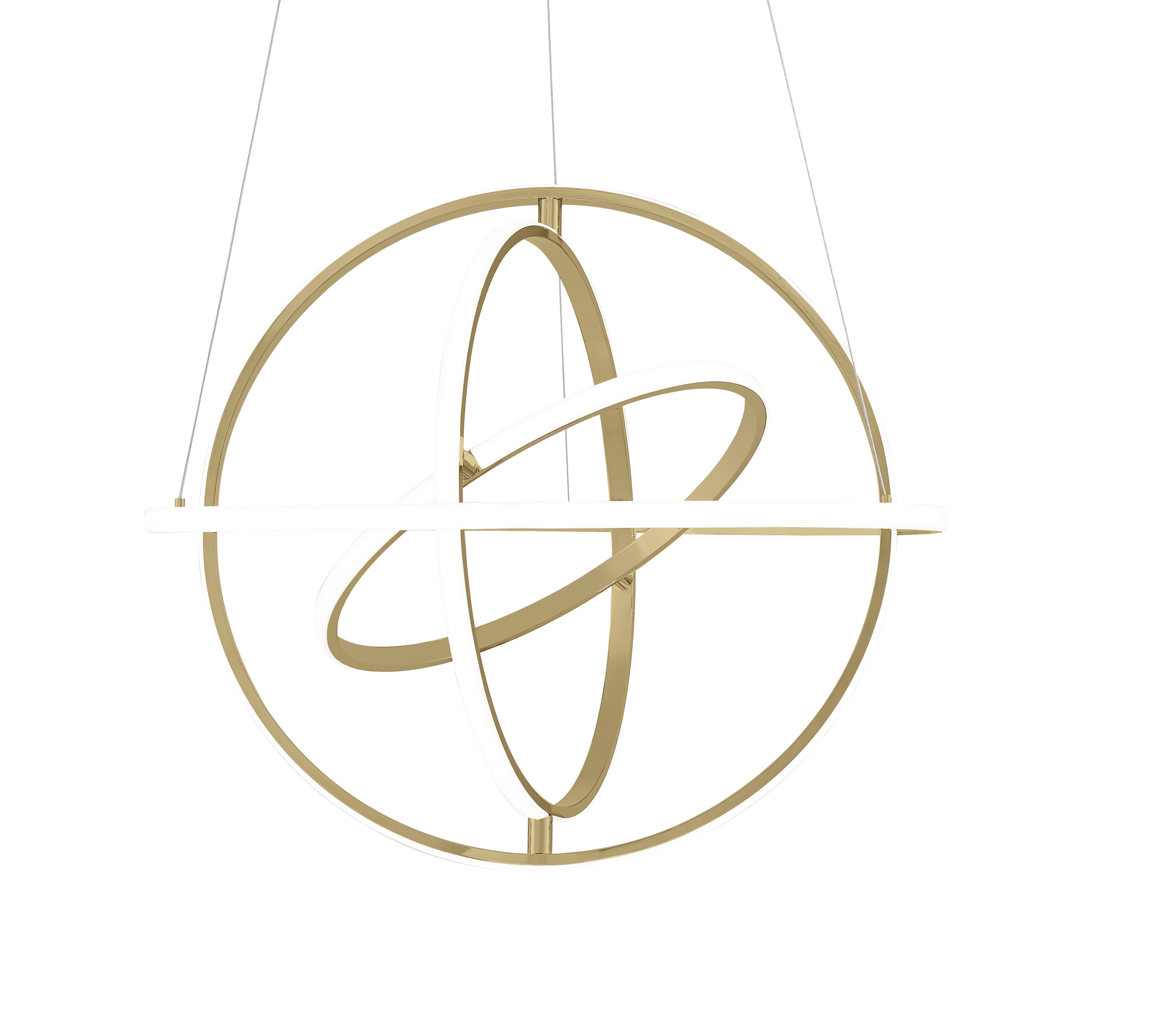 Oxford LED Adjustable Chandelier | Sandy Gold