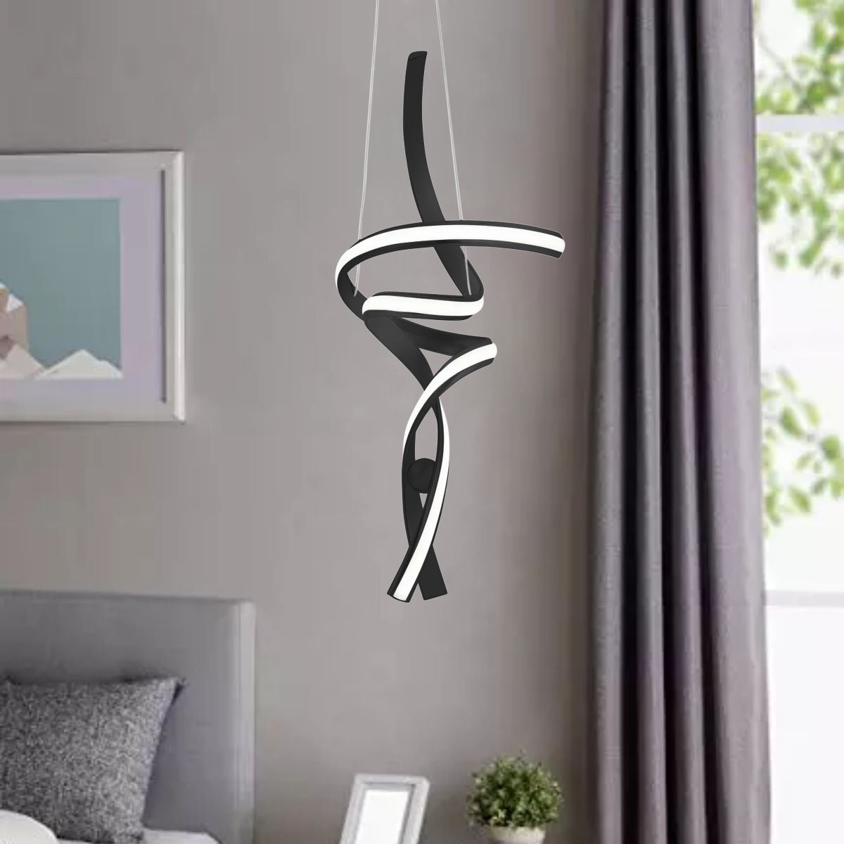 Hamburg LED Chandelier | Black