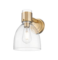 Downtown Urban Sconce Cast Brass Finish
