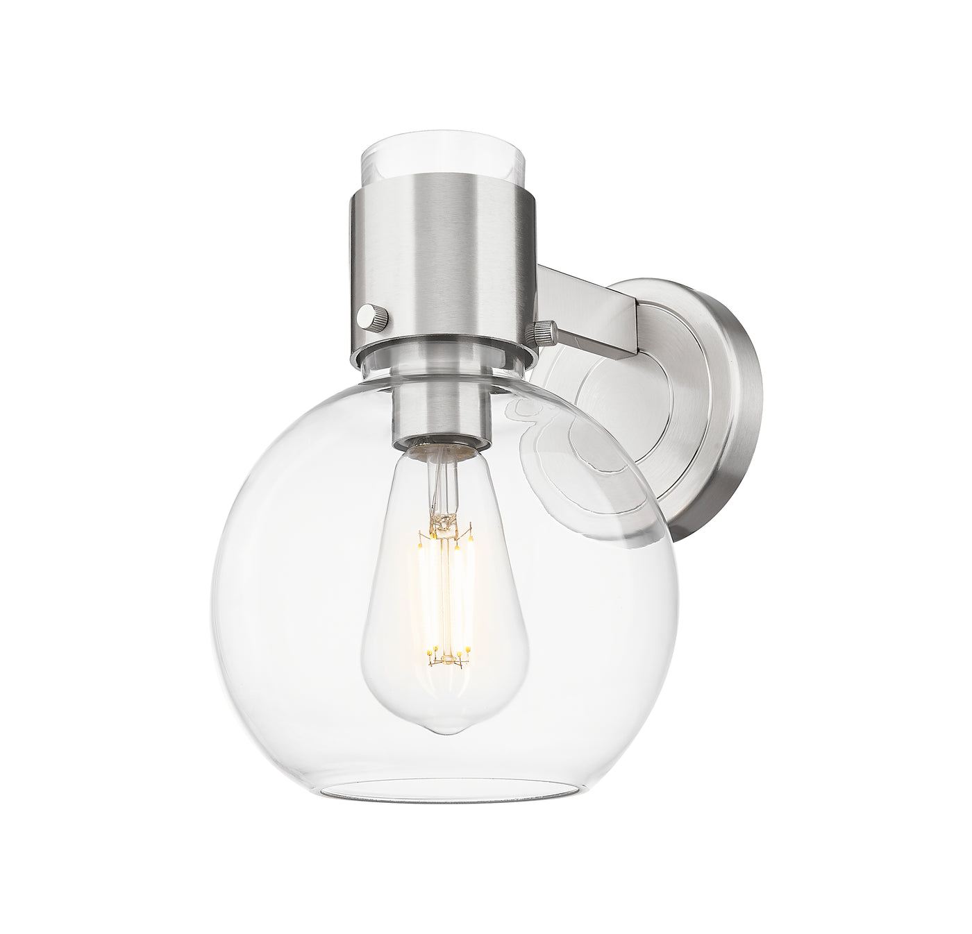 Downtown Urban Sconce Cast Brass Glass