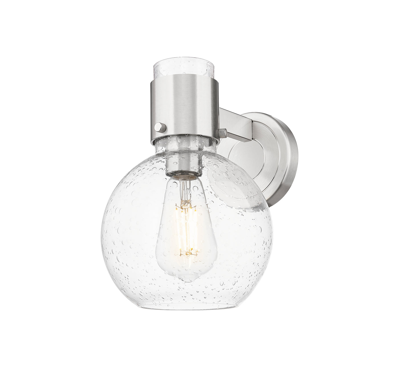 Downtown Urban Sconce Cast Brass Glass