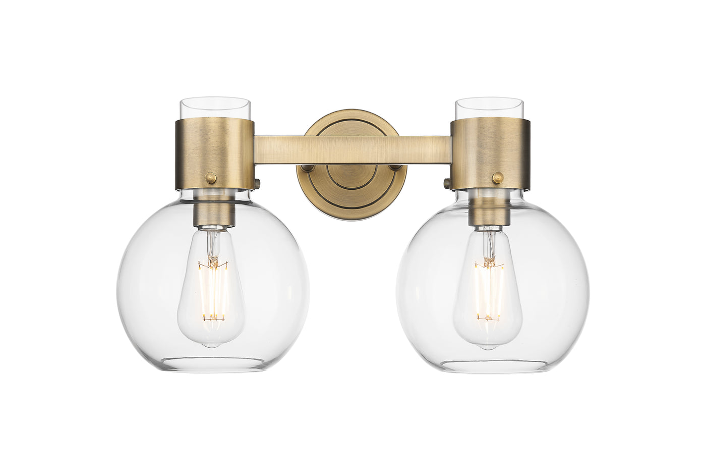 Downtown Urban Sconce Cast Brass Finish