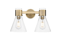 Downtown Urban Bath Vanity Light Cast Brass