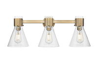 Downtown Urban Bath Vanity Light Brass Glass