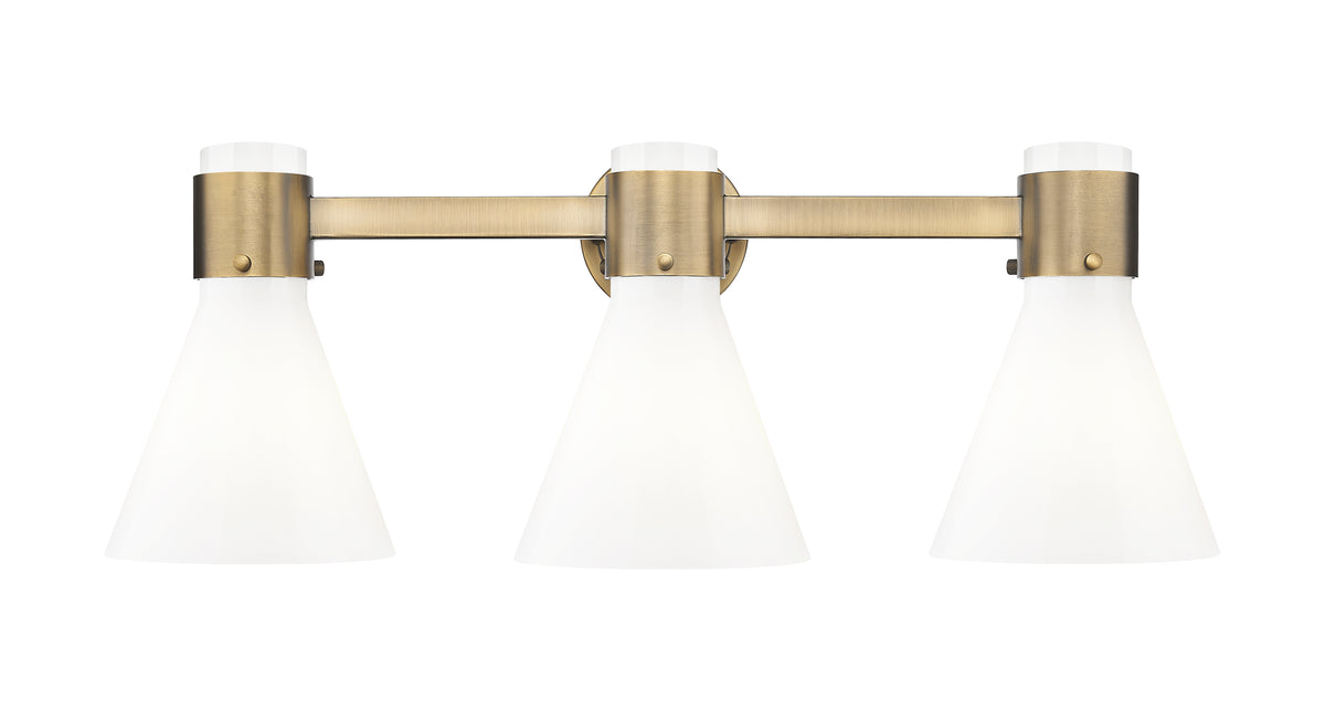 Lawton Cone 27-Inch 3-Light Bath Vanity Light