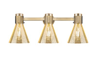 Downtown Urban Bath Vanity Light Brass Glass