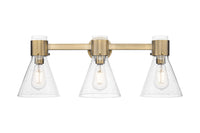 Downtown Urban Bath Vanity Light Brass Glass