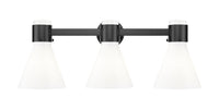 Downtown Urban Bath Vanity Light Brass Glass