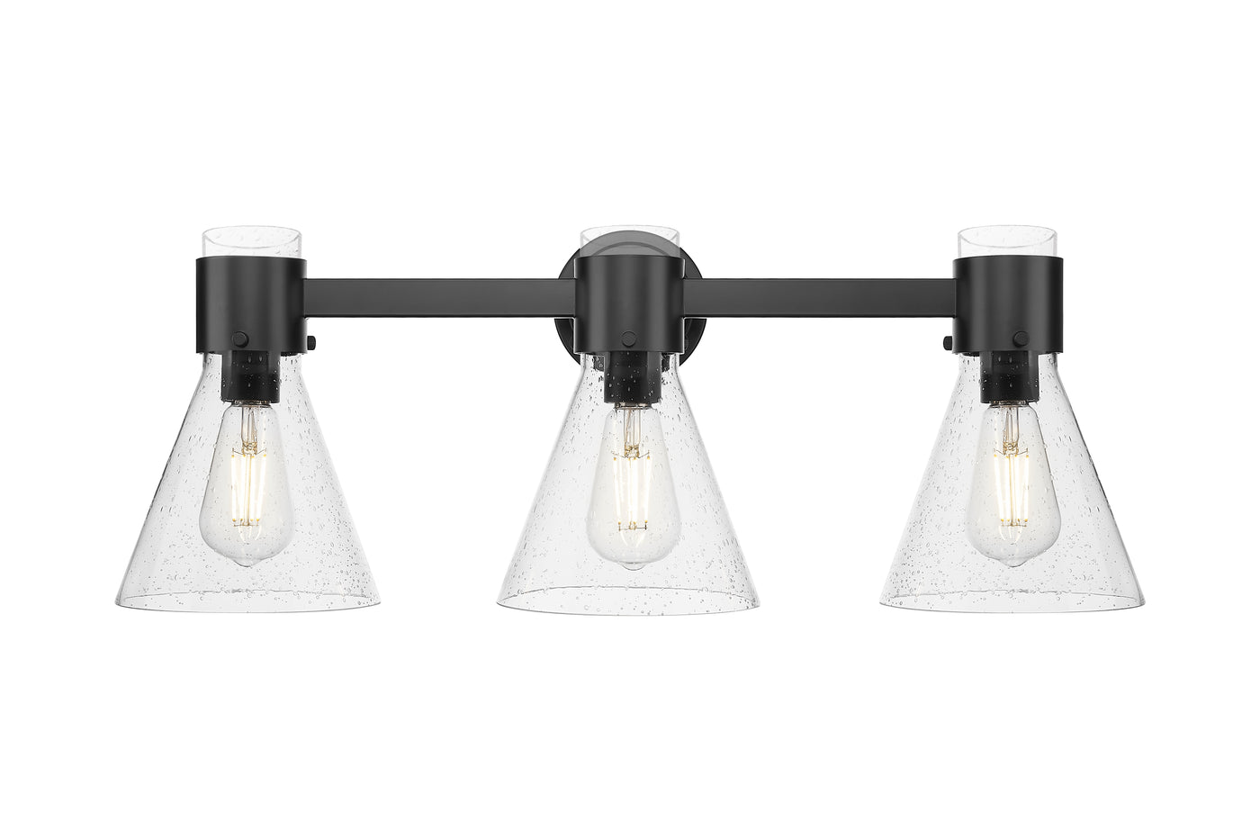 Downtown Urban Bath Vanity Light Brass Glass