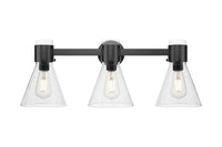 Downtown Urban Bath Vanity Light Brass Glass