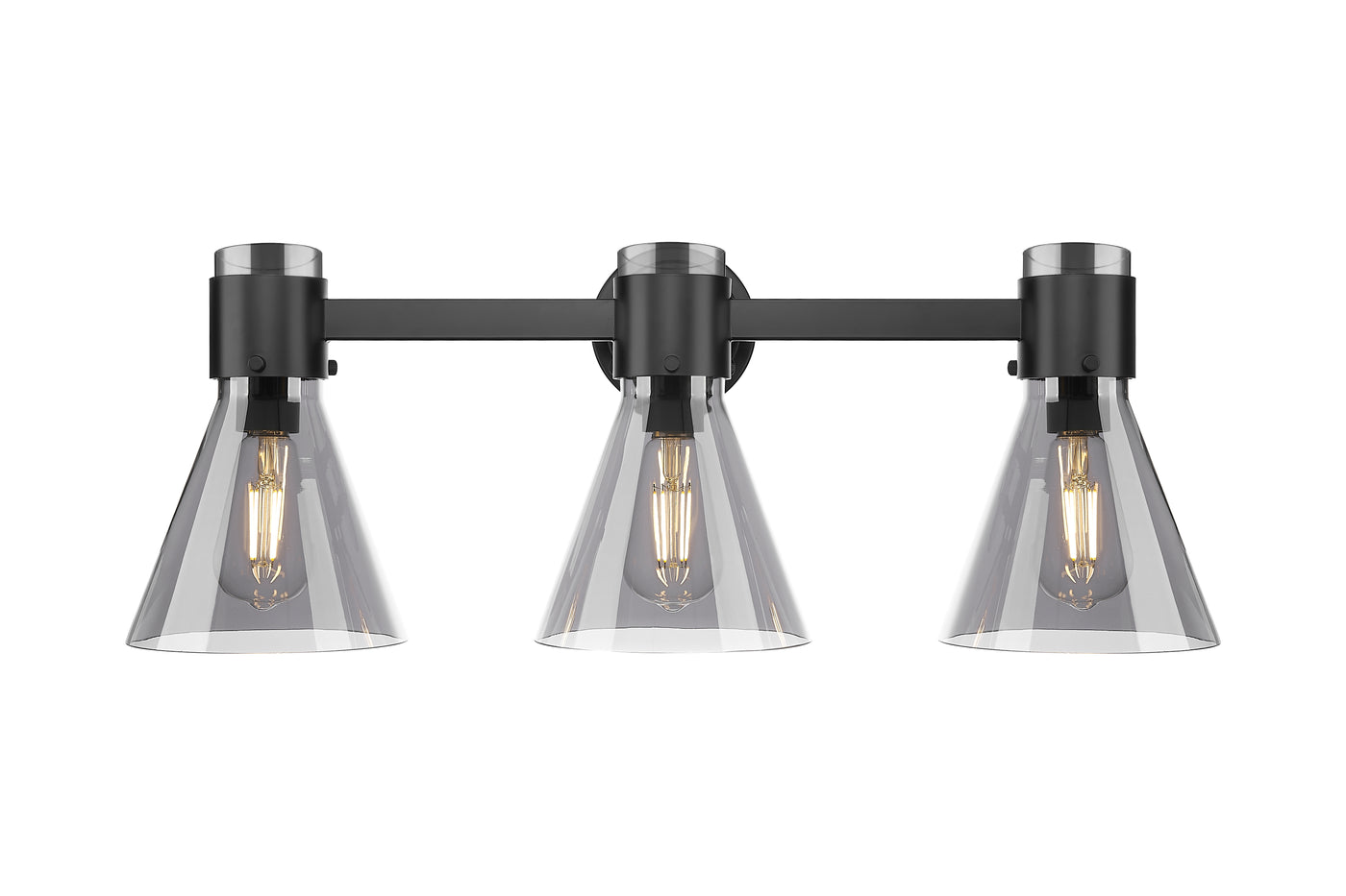 Downtown Urban Bath Vanity Light Brass Glass