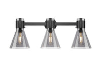 Downtown Urban Bath Vanity Light Brass Glass