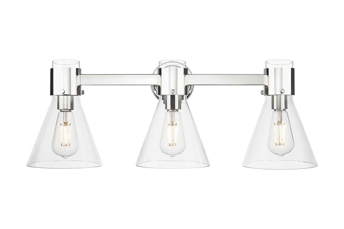 Downtown Urban Bath Vanity Light Brass Glass