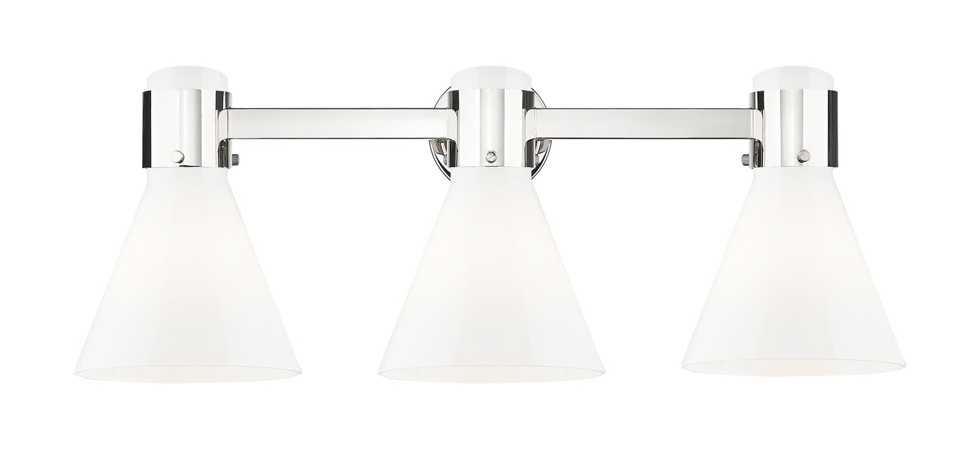 Downtown Urban Bath Vanity Light Brass Glass