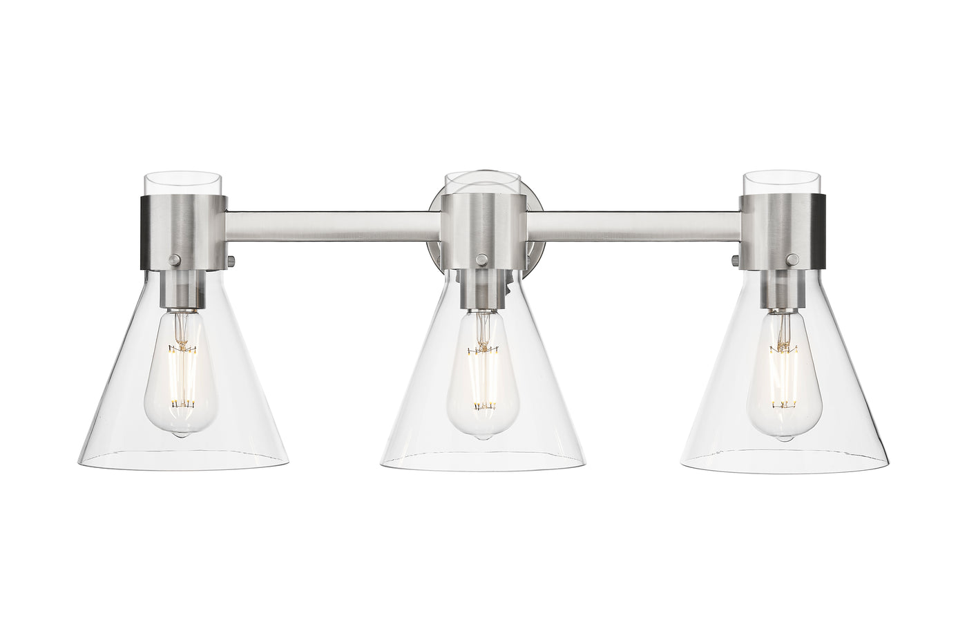 Downtown Urban Bath Vanity Light Brass Glass
